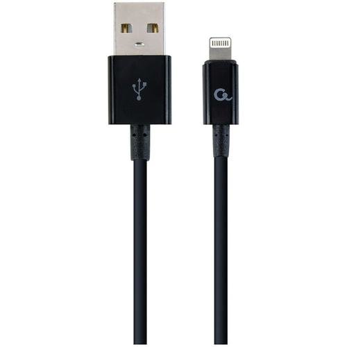 Cablu alimentare si date Gembird CC-USB2P-AMLM-1M, USB 2.0 (T) - Lightning (T), 1m, Negru