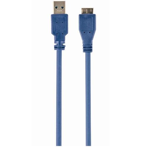 Cablu alimentare si date Gembird CCP-mUSB3-AMBM-0.5M, USB 3.0 (T) la Micro-USB 3.0 (T), 0.5m, Albastru