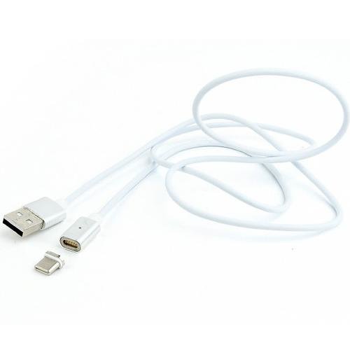 Cablu alimentare si date Gembird, USB 2.0 (T) la USB 2.0 Type-C (T), 1m, Alb, CC-USB2-AMUCMM-1M