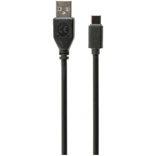 Cablu alimentare si date Gembird, USB 2.0 (T) la USB 2.0 Type-C (T), 1m, Negru, CCP-USB2-AMCM-1M