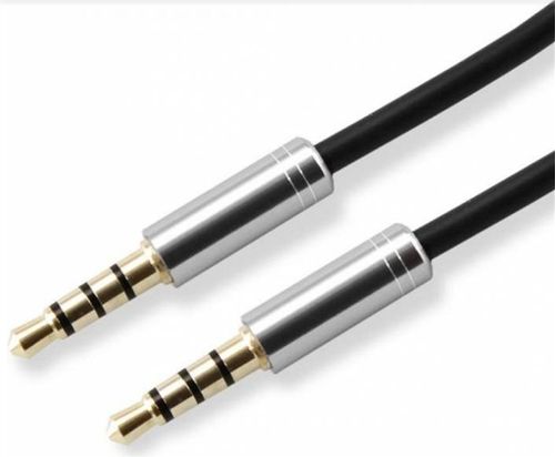Cablu Audio SBOX CAB0110, Jack 3.5 mm - Jack 3.5 mm, 1.5 m (Negru/Alb)
