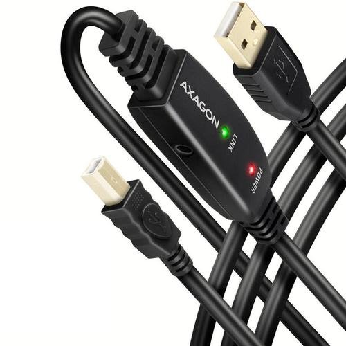 Cablu AXAGON ADR-215B, prelungitor 15m, activ, USB-A, USB-B, Negru