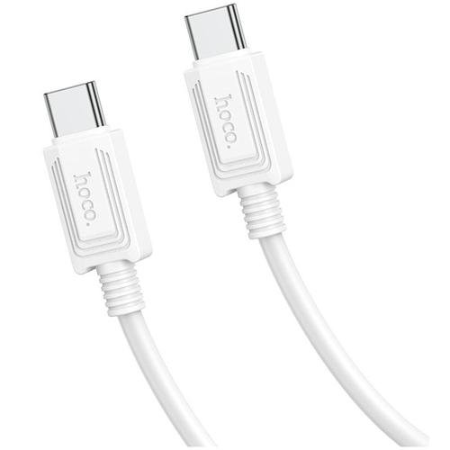 Cablu Date si Incarcare HOCO, X73,USB Type-C la USB Type-C, 1m, 60W (Alb)