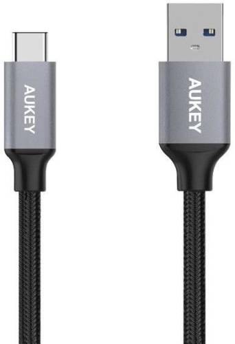 Cablu de date Aukey CB-CD2, USB Type-C - USB 3.0, 1m (Negru)
