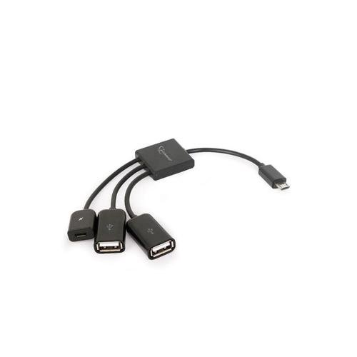 Cablu de date Gembird, Universal, 13 cm, USB 2.0, Negru