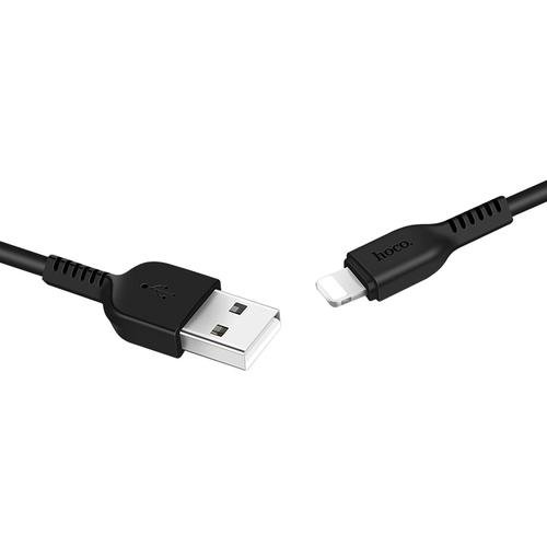 Cablu de date Hoco X13 Easy, USB - Lightning, 1m, 2A, Negru