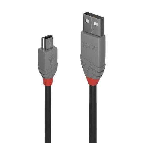 Cablu de date Lindy LY-3672, 5m, USB 2.0 Type A - USB Mini-B