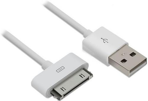 Cablu de date Procell CIUSBPIPH4, USB - 30 pini (Alb)