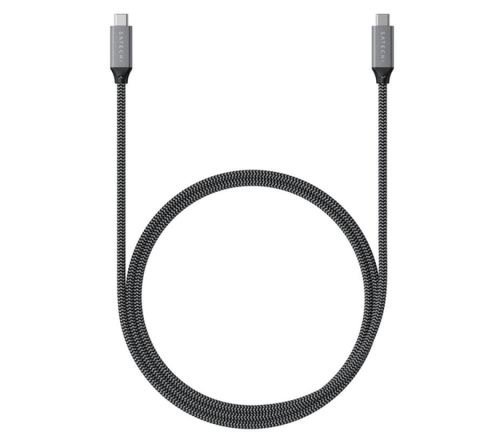 Cablu de date Satechi ST-U4C25M, USB Type-C, 100W, 80 cm (Gri)