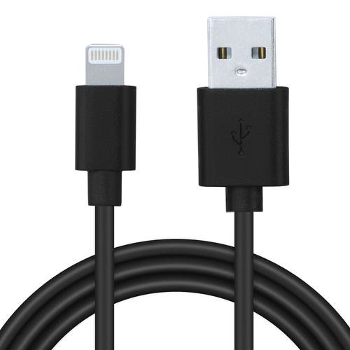 Cablu de date Spacer, USB 2.0 (T) la Lightning (T) pentru iPhone, PVC, retail pack, 0.5m, Negru