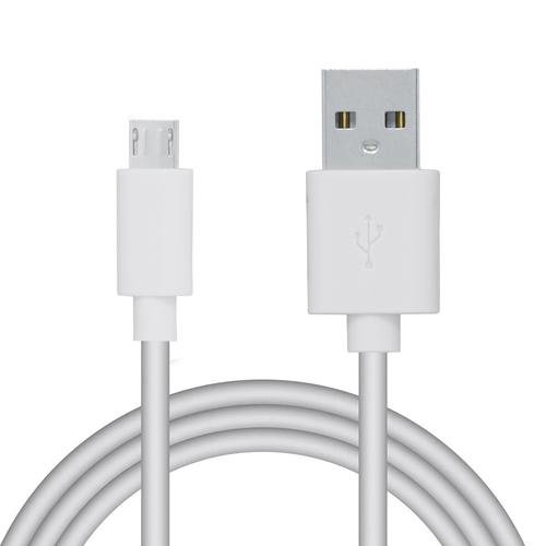 Cablu de date Spacer, USB 2.0 (T) la Micro-USB 2.0 (T), PVC, retail pack, 0.5m, Alb