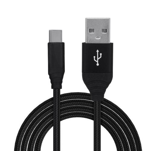 Cablu de date Spacer, USB 3.0 (T) la Type-C (T), braided 2.1A, retail pack, 0.5m, Negru
