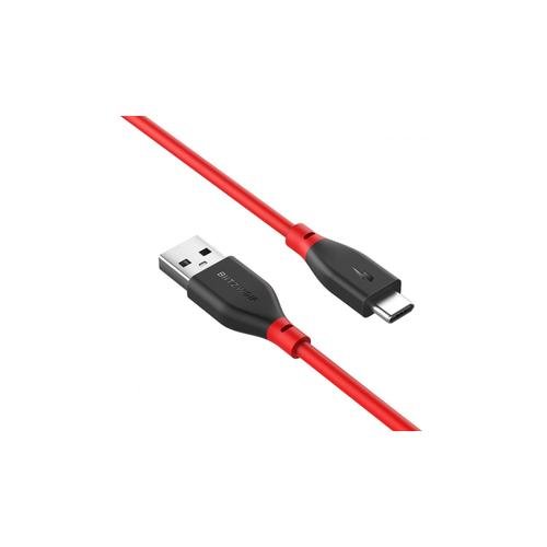 Cablu de date , Unitek , USB C/ microUSB/Lightning C4049RD , 1.2m, rosu