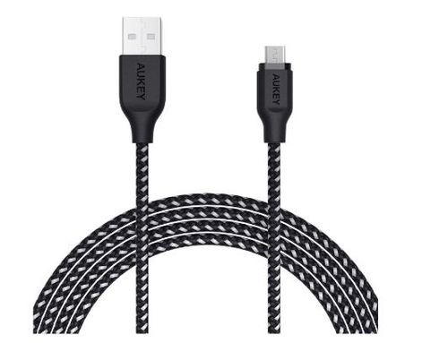 Cablu de date USB 2.0 - Micro USB Aukey CB-AM1, 1.2 m (Negru)