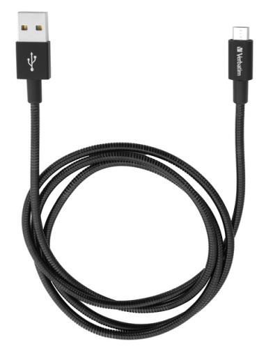 Cablu de date Verbatim, Micro USB, 1m (Negru)