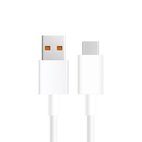Cablu de date Xiaomi 6A, USB Type-A, USB Type-C, 1 m (Alb)