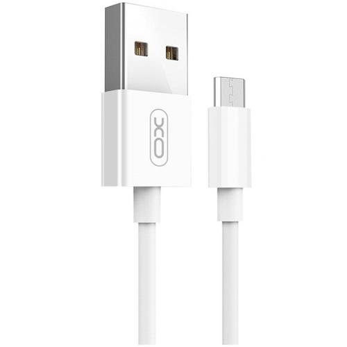 Cablu de date XO Design NB47, USB la MicroUSB, 2.4 A, 1m (Alb)