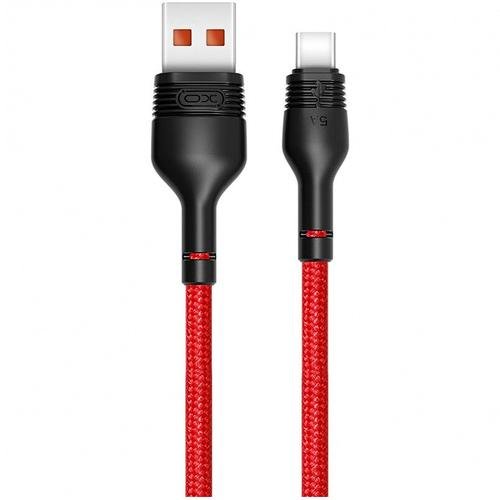 Cablu de Date XO Design NB55, USB - USB Type-C, 5A, 1m, Rosu