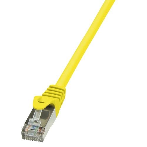 Cablu FTP LOGILINK Cat5e, cupru-aluminiu, 2 m, galben, AWG26, ecranat CP1057S