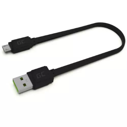 Cablu GCmatte Micro USB plat de 25 cm cu suport de incarcare rapida