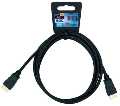 Cablu i-BOX ITVFHD0115, HDMI-HDMI, 1.5 m, Standard v1.4 (Negru)