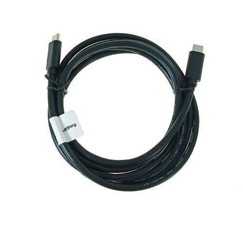 Cablu Lanberg CA-CMCM-32CU-0018-BK, USB-C, 100W, 1.8m (Negru)