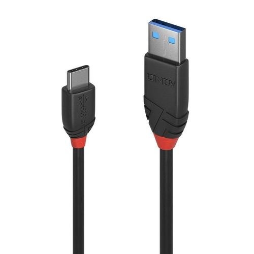 Cablu Lindy LY-36915, 0.5m, USB 3.2 Type A - USB Type C, 10Gbps