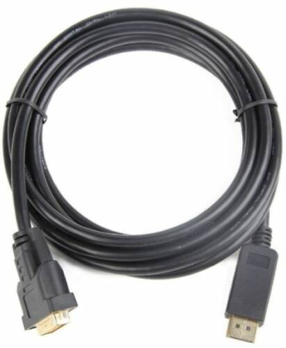 Cablu Monitor Gembird CC-DPM-DVIM-3M, DisplayPort (tata) - DVI (tata), 3 m (Negru)