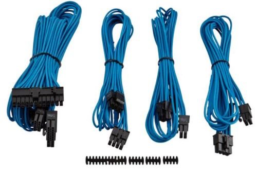 Cablu PCIe/ATX/EPS12V Premium Generatia 3 Dual conectors (Negru/Albastru)
