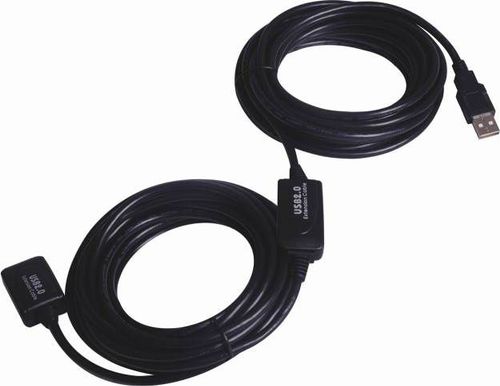 Cablu prelungitor activ PremiumCord KU2REP20, USB 2.0, 20m (Negru)