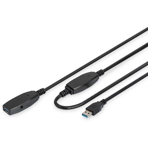 Cablu prelungitor activ USB 3.0 T-M 20m, Digitus