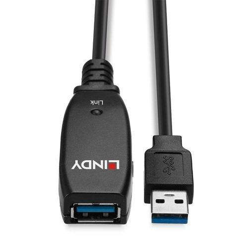 Cablu prelungitor USB Lindy LY-43322, 15m, USB 3.0