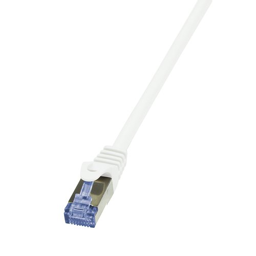 Cablu S/FTP LOGILINK CQ4081S, LSZH, RJ45, Cat6a, 7.5 m (Alb)
