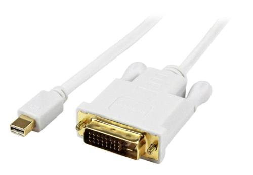 Cablu StarTech MDP2DVIMM6W, Mini DisplayPort, DVI, 1.8m (Alb)