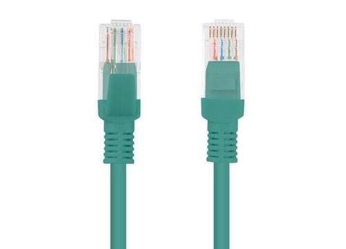 Cablu UTP Lanberg PCU6-10CC-0025-G, CAT.6, 0.25m (Verde)
