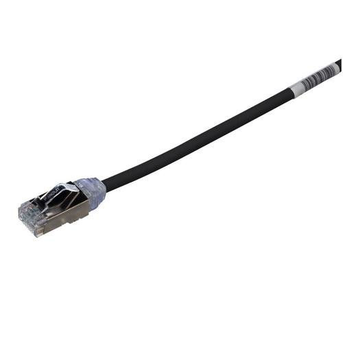 Cablu UTP Panduit STP28X0.2MBL, Cat6A, 0.2m (Negru)