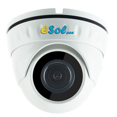 Camera supraveghere video e-Sol D500L/20A,Dome, 5MP, 1/2.7inch CMOS Senzor, lentila 2.8 mm, WDR (Alb)