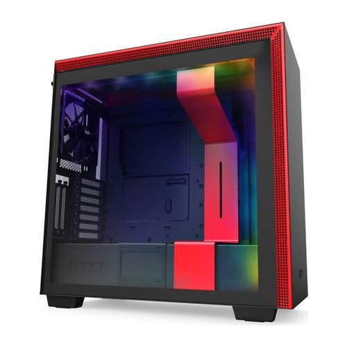  Carcasa NZXT H710i, Middle Tower, Tempered glass (Negru/Rosu)