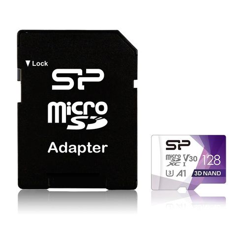 Card de memorie Silicon Power Superior Pro microSDXC, 128GB, Clasa 10, UHS-I, U3, V30, Adaptor microSD