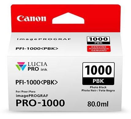 Cartus Cerneala Canon PFI-1000PBK , 80 ml (Negru)