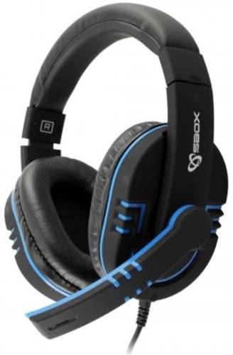Casti Gaming SBOX HS-401, Stereo, Microfon (Negru/Albastru)