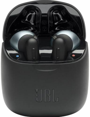 Casti Stereo JBL Tune 220TWS, True Wireless, JBL Pure Bass Sound, Bluetooth, Apeluri Hands-free, Autonomie 19h (Negru)