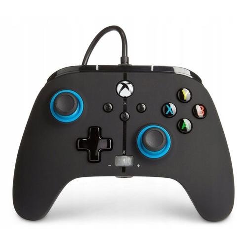 Controller PowerA EnWired Cu fir pentru Xbox Series X/S, Xbox One, PC, 3,5 mm audio (Negru/Albastru)