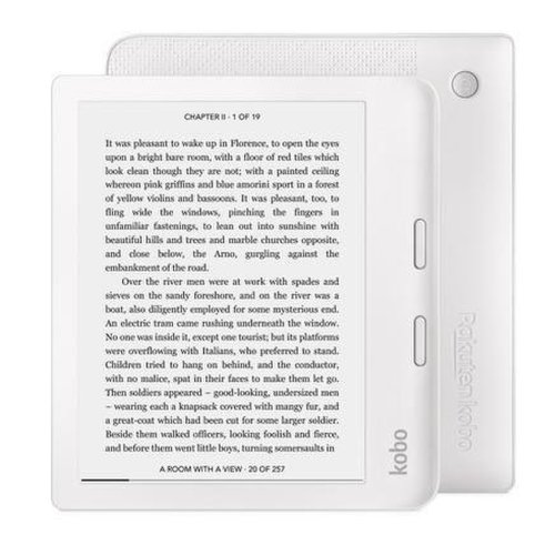 E-Book Reader Kobo Libra 2, Ecran e-ink 7inch HD, 300ppi, Procesor 1 GHz, 32GB, Wi-Fi, Bluetooth, Waterproof IPX8 (Alb)
