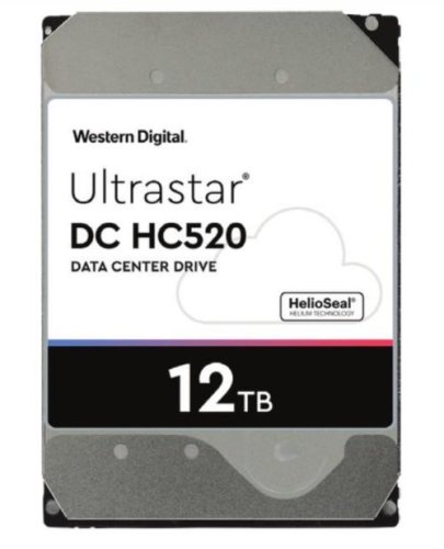 Hard disk Western Digital HGST Ultrastar DC HC520, 12TB 3.5 '', 7200 RPM SATA III 6Gb / s 256MB, 4KN ISE HUH721212ALN600
