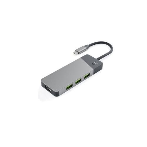 Hub USB GC Connect 7in1 (3xUSB-A 3.1 HDMI 4K 60Hz USB-C PD 85W) pentru Apple MacBook M1/M2 Lenovo X1, Asus ZenBook, Dell XPS