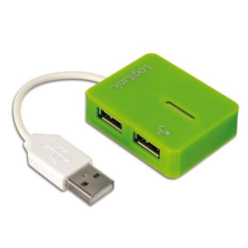 Hub USB LogiLink , 2.0 , 4- porturi ,''Smile'', Verde