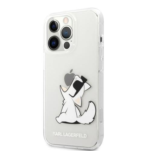 Husa de protectie Karl Lagerfeld Choupette Eat pentru Apple iPhone 13 Pro Max (Transparent)