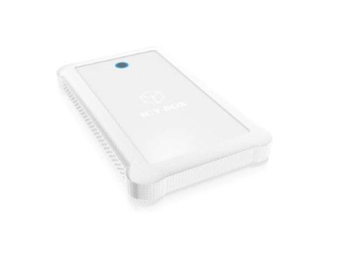 Icybox External 2,5'' HDD case SATA to 1xuUSB 3.0, white+ protection bag