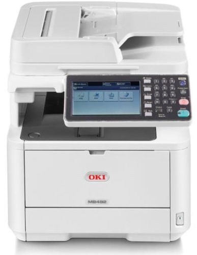 Imprimanta laser alb-negru OKI MB492dn, A4, 40 ppm, Retea, Wireless (Alb)